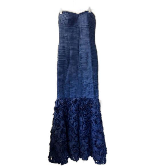 JC Collections Navy Gown - Picture 2 of 11